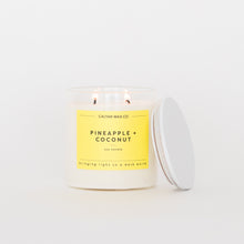 Load image into Gallery viewer, Pineapple + Coconut Glass Tumbler Soy Candle | Limited Release