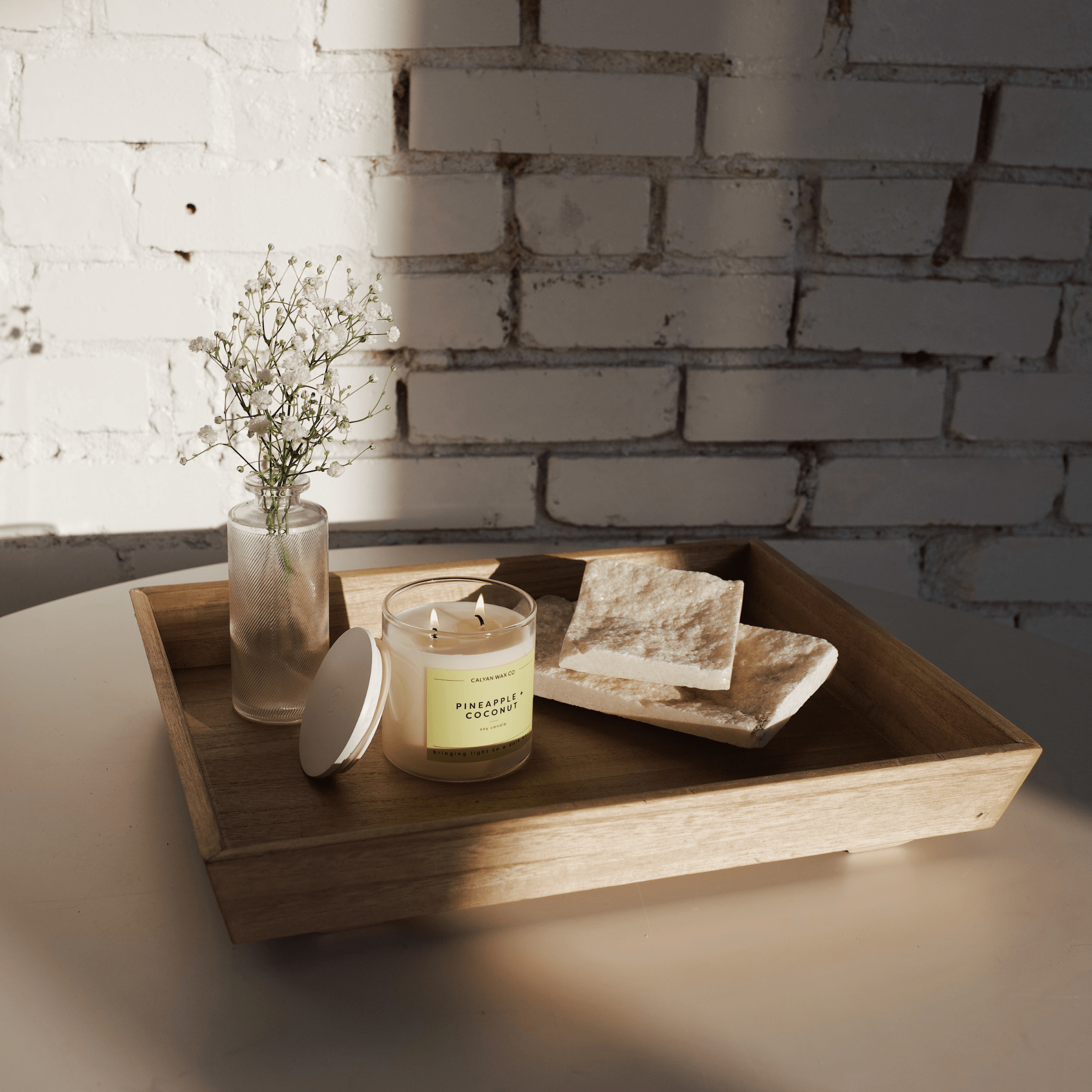 Pineapple + Coconut Resilience Series Soy Candle - Calyan Wax Co.