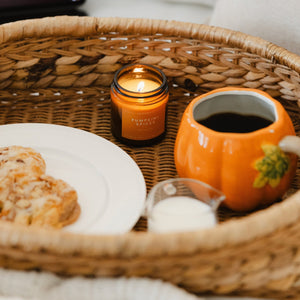 Pumpkin + Spices Mini Amber Jar Soy Candle | Limited Release - Calyan Wax Co.