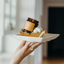 Load image into Gallery viewer, Pumpkin + Spices Mini Amber Jar Soy Candle | Limited Release - Calyan Wax Co.