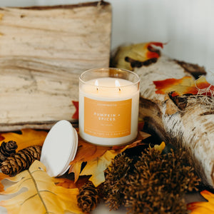 Pumpkin + Spices Soy Candle | Limited Release - Calyan Wax Co.