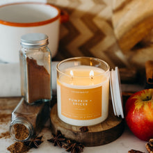 Load image into Gallery viewer, Pumpkin + Spices Soy Candle | Limited Release - Calyan Wax Co.