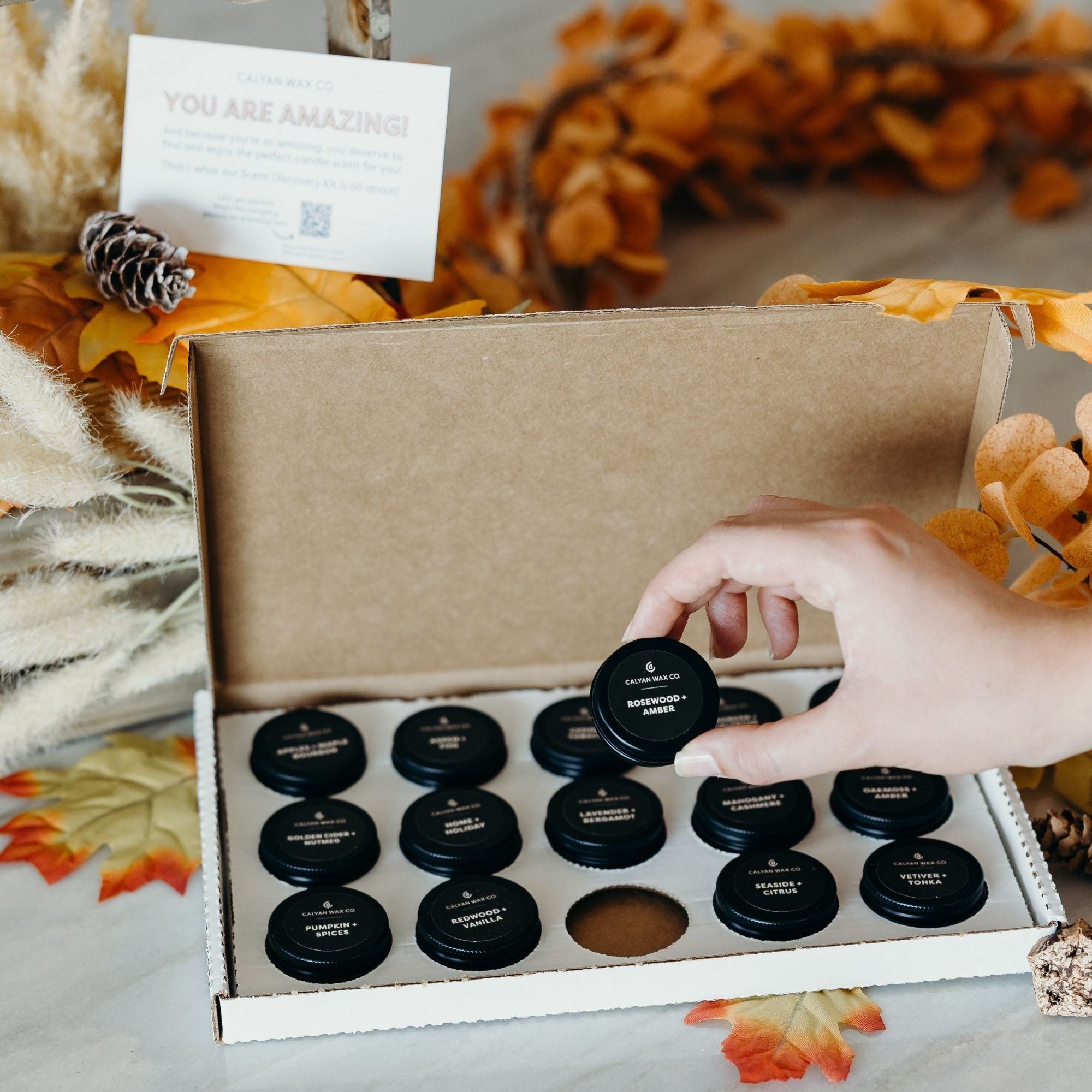 Scent Discovery Kit - 100% Soy Candle Samples by Calyan Wax Co.