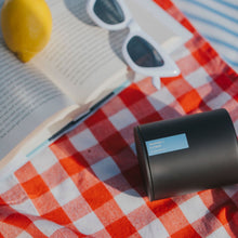 Load image into Gallery viewer, Seaside + Citrus Matte Black Tumbler - Calyan Wax Co.