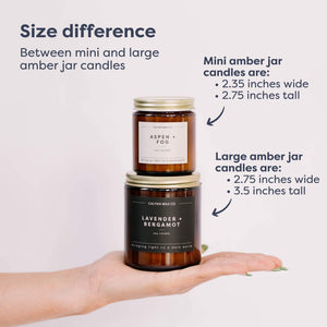 Mini Cedar + Tobacco Amber Jar