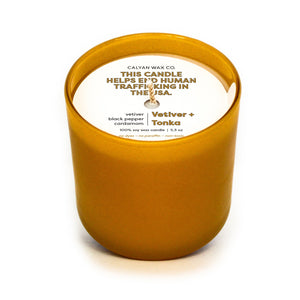 Vetiver + Tonka Dignity Series Soy Candle - Calyan Wax Co.