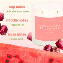 Load image into Gallery viewer, Watermelon + Prickly Pear Glass Tumbler Soy Candle | Limited Release - Calyan Wax Co.