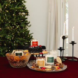 Winter Pine + Berry Glass Tumbler Soy Candle - Calyan Wax Co.
