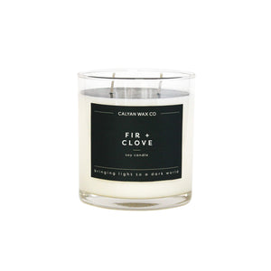 Fir + Clove Glass Tumbler Soy Candle | Limited Release