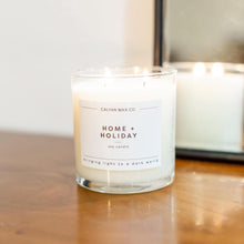 Load image into Gallery viewer, Home + Holiday Glass Tumbler Soy Candle