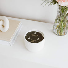 Load image into Gallery viewer, Vetiver + Tonka 3-Wick Ceramic Soy Candle